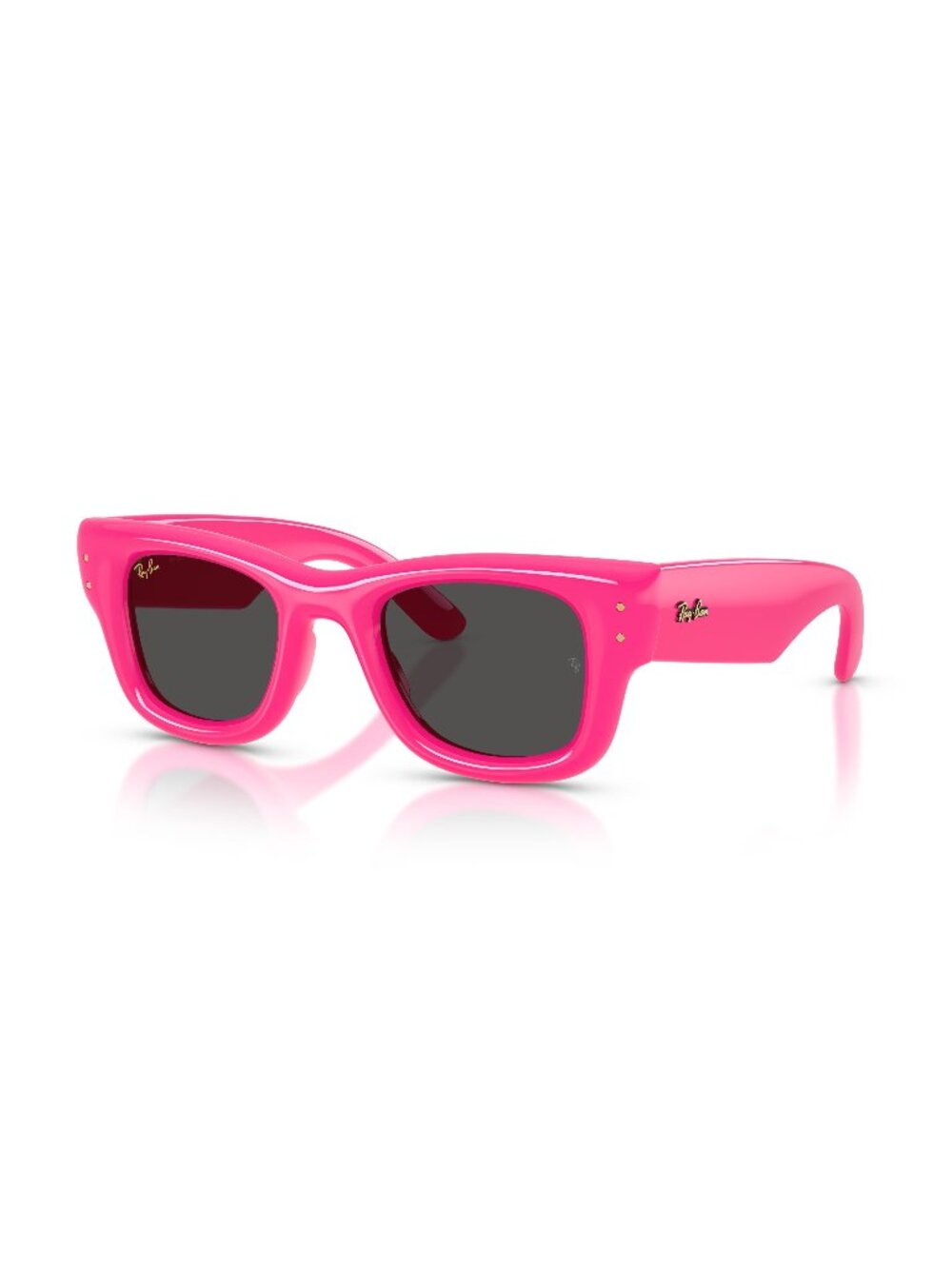 New Ray-Ban Unisex Sunglasses Pink Injected Frame Ray Ban RB4940 WAYFARER PUFFER